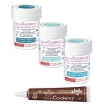 Kit de colorants alimentaires Bleu des mers + 1 Stylo chocolat