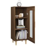 vidaXL Buffet Chêne marron 34 5x34x90 cm Bois d'ingénierie