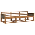 vidaXL Ensemble de canapés d'extérieur 3 Pièces Naturel