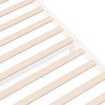vidaXL Cadre de lit sans matelas blanc bois massif 75x190 cm
