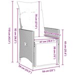 vidaXL Ensemble de salle à manger pour jardin 9 Pièces Gris Poly rotin