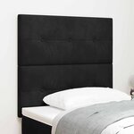 vidaXL Tête de lit avec tête de lit Noir 90 cm Cuir synthétique