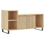 vidaXL Meuble TV Chêne sonoma 100x35x55 cm Bois d'ingénierie