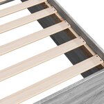 vidaXL Cadre de lit sonoma gris 120x200 cm bois d'ingénierie