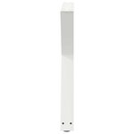 vidaXL Pieds de table à manger 2 pièces Blanc 70 x (72-73 3) cm Acier