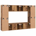 vidaXL Ensemble meuble TV 8 Pièces Bois ancien 60 x 30 x 30 cm