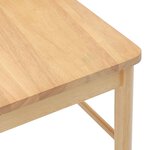 vidaXL Chaises à manger 2 Pièces bois massif caoutchouc