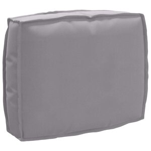 vidaXL Coussin pour dossier de palette Gris 50 x 40 x 12 cm