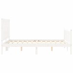 vidaXL Cadre de lit sans matelas blanc 140x200 cm bois de pin massif