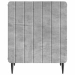 vidaXL Cabinet de chevet Gris béton 43 x 34 5 x 52 cm