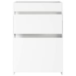 vidaXL Meuble sous lavabo de salle de bain Blanc 56 x 37 5 x 81 cm