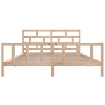 vidaXL Cadre de lit sans matelas bois massif 200x200 cm
