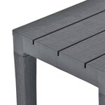 vidaXL Bancs de jardin 2 Pièces Anthracite Plastique