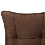 vidaXL Chaise de bureau Marron Tissu