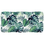 vidaXL Coussins de palette lot de 2 motif de feuilles tissu
