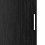 vidaXL Bureau avec rangement 2 Pièces Chêne noir 102 x 50 x 124 cm