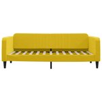 vidaXL Lit de jour avec lit gigogne jaune 90x200 cm velours