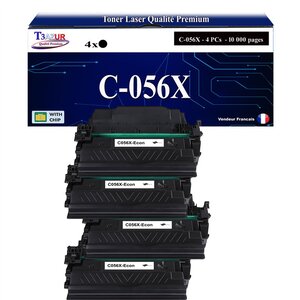 T3AZUR -4x Toners compatibles avec Canon 056H (3008C002) pour Canon LBP-320  LBP-325x  MF-540  MF-542x  MF-543x Noir - 20 000p