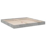 vidaXL Cadre de lit gris béton 180x200 cm bois d'ingénierie