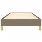 vidaXL Cadre de lit sans matelas taupe 90x200 cm tissu