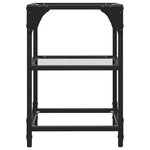 vidaXL Tables basses avec dessus en verre transparent 2 Pièces acier