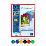 Protège document personnalisable PP Kreacover 120 vues assortis EXACOMPTA