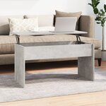 vidaXL Table basse gris béton 102x50 5x52 5 cm bois d'ingénierie