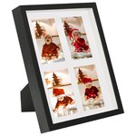 vidaXL Cadres photo 3D 3 Pièces Noir 28x35 cm pour photos 4x(10x15 cm)