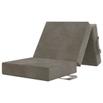 vidaXL Canapé-lit pliable 75 x 63 x 45 cm Gris clair