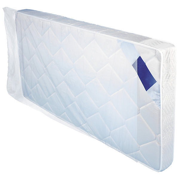 Housse plastique transparente pour literie - standard 50 microns 95x220x25 cm