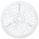 Set de bistro jardin 3 pièces vidaXL en alu blanc