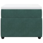 vidaXL Sommier à lattes de lit avec matelas Vert foncé 90x190 cm