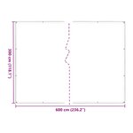vidaXL Housse de protection plantes avec œillets 3x6 m polyéthylène