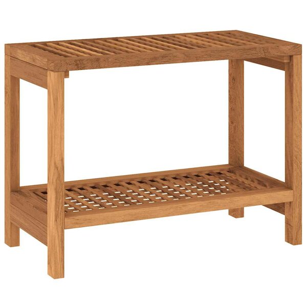 vidaXL Table d'appoint de salle de bain 60x30x45cm bois de teck solide