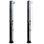 vidaXL Douche solaire d'extérieur avec pomme de douche et robinet 40 L