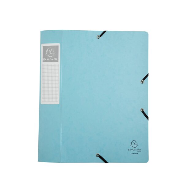 Boite De Classement Cartobox Livrée À Plat Dos 60mm Carte Lustrée Aquarel - A4 - Couleurs Assorties - X 10 - Exacompta