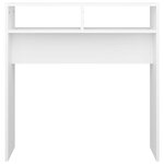 vidaXL Table console blanc 78x30x80 cm bois d'ingénierie