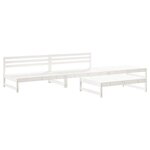 vidaXL Salon de jardin 4 Pièces blanc bois de pin massif