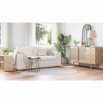 vidaXL Tapis HUARTE Gris 140 x 200 cm Polyester