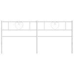 vidaXL Tête de lit de remplacement métal blanc 193 cm