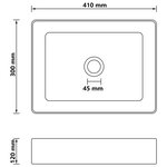 vidaXL Lavabo de luxe Vert clair mat 41x30x12 cm Céramique