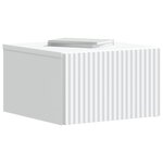 vidaXL Cabinet de chevet mural avec tiroir Blanc 33 x 34 5 x 20 cm