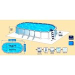 Kit piscine hors sol acier 7 30 x 3 75 x 1 32m