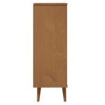 vidaXL Armoire à chaussures MOLDE Marron 59 5x35x103 cm Bois de pin