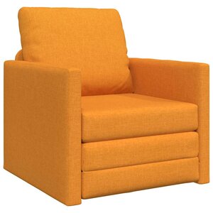 vidaXL Canapé-Lit 60cm Jaune foncé tissu