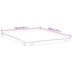 vidaXL Protège-matelas blanc 140x200 cm imperméable