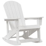 vidaXL Ensemble de salon de jardin 3 Pièces Blanc HDPE