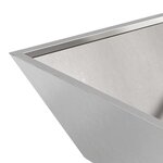 vidaXL Pot de jardin en forme de bol Argent 50 x 50 x 15 cm