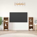 vidaXL Ensemble meuble TV 2 Pièces Bois ancien 107 x 35 x 37 cm