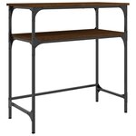 vidaXL Table console chêne marron 75x35 5x75 cm bois d'ingénierie